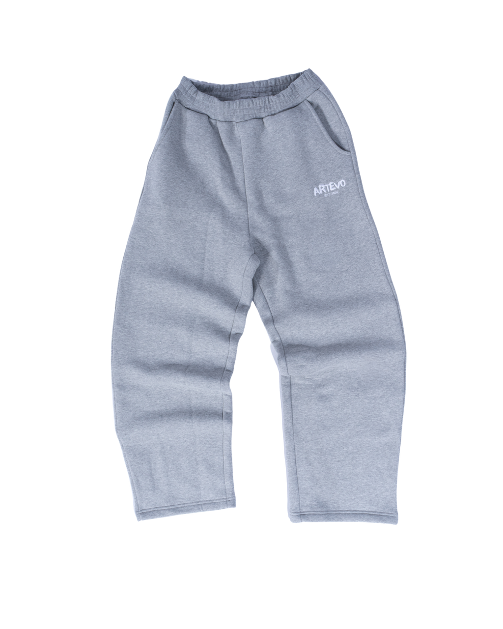 GREY MELANGE OPEN LEG JOGGER