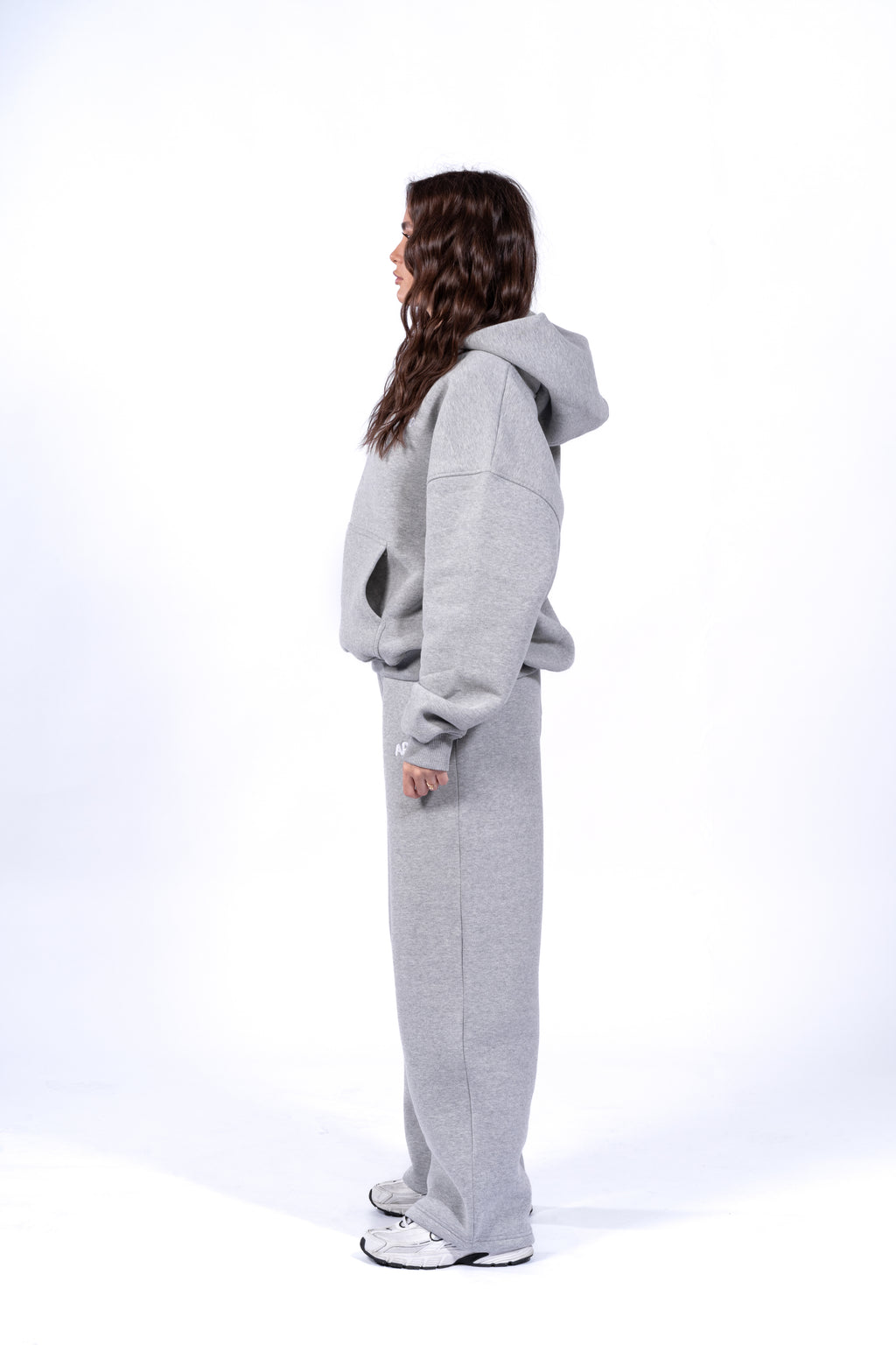 GREY MELANGE HOODIE
