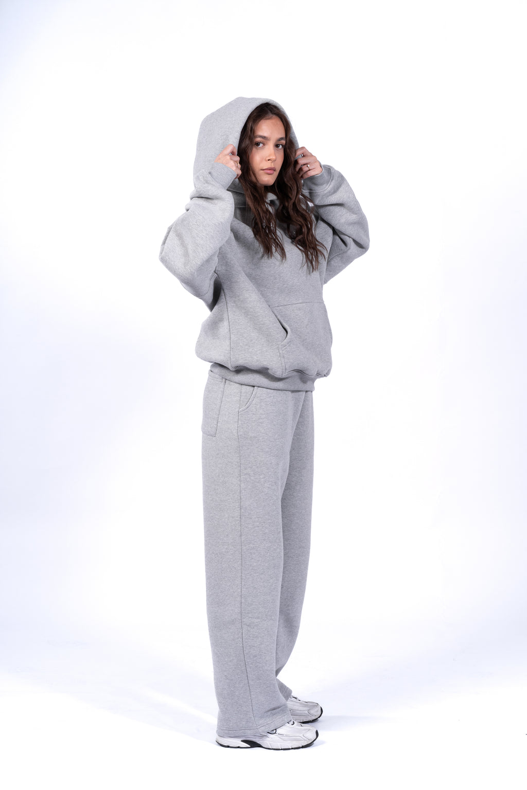 GREY MELANGE HOODIE
