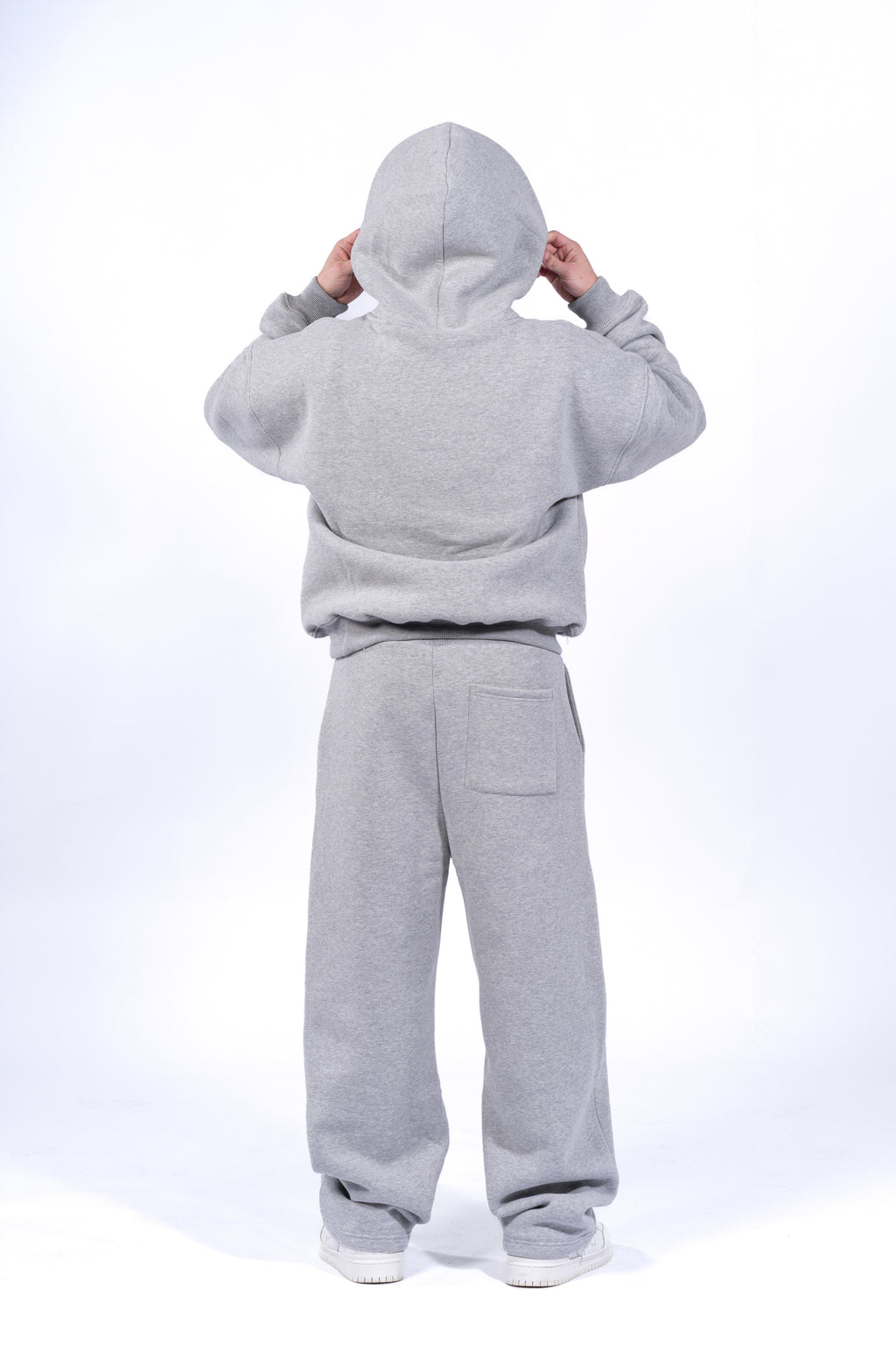GREY MELANGE HOODIE